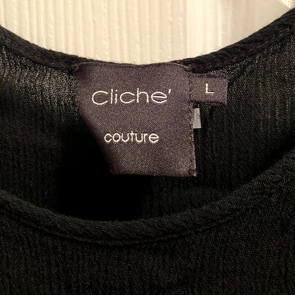 Sleeveless Tank Top with Lace Bottom and Fringe - Picture 3 of 3